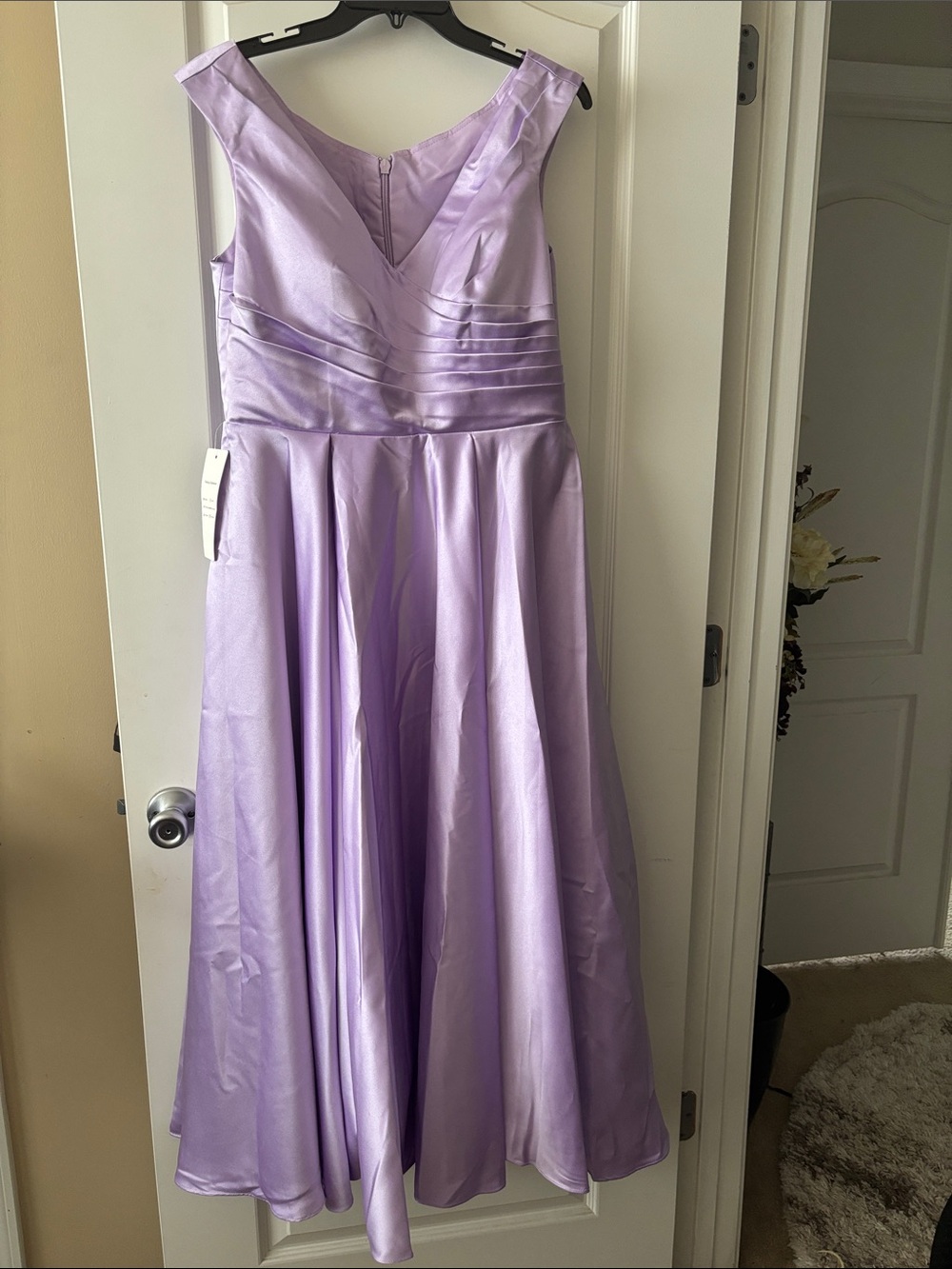 Elegant Lavender Girls' Fit-and-Flare Dress